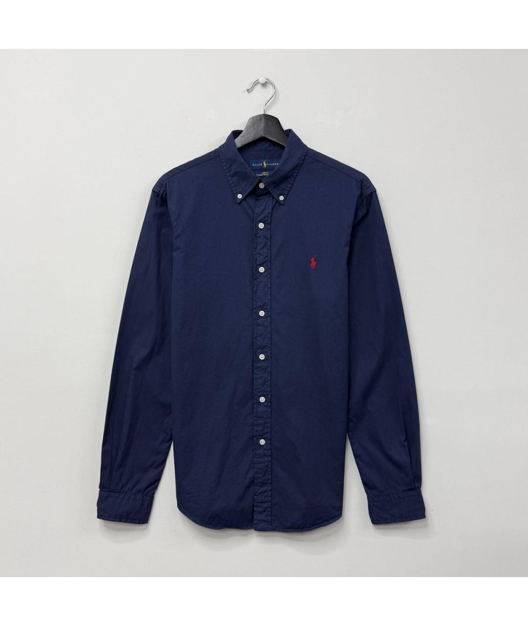 POLO RALPH LAUREN Темно-синяя хлопковая кэжуал рубашка, фото 6