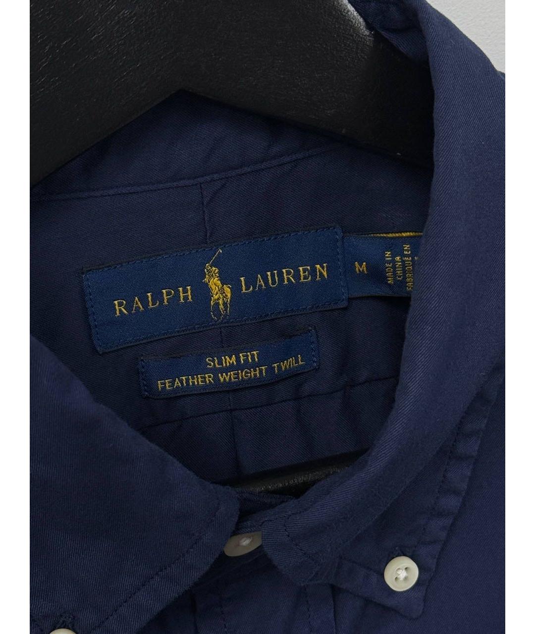 POLO RALPH LAUREN Темно-синяя хлопковая кэжуал рубашка, фото 2