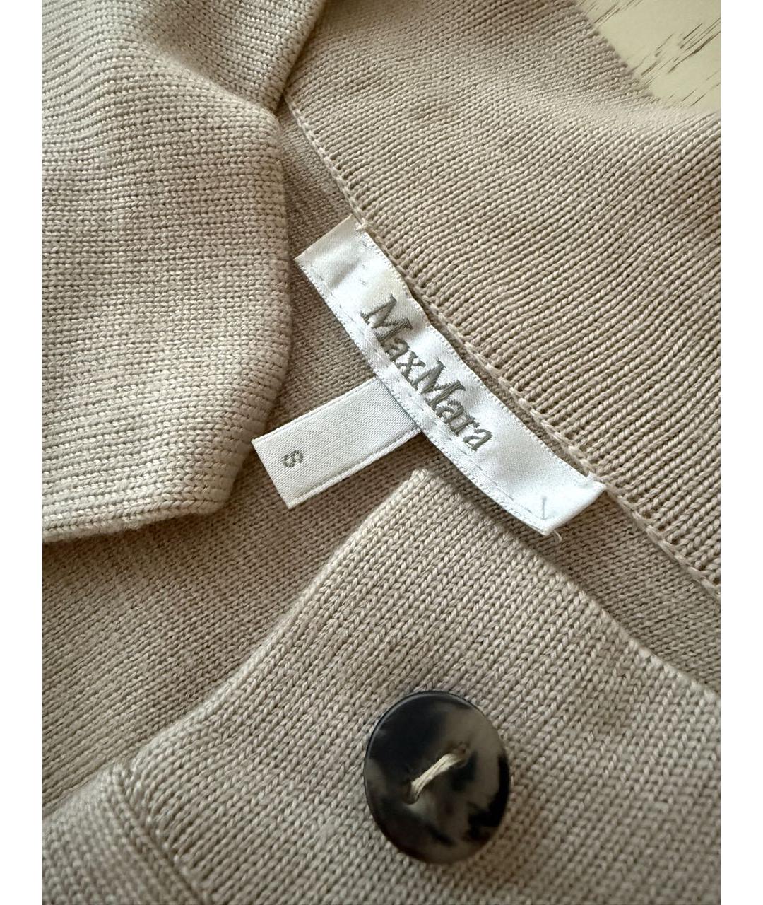 MAX MARA Серый шерстяной кардиган, фото 3