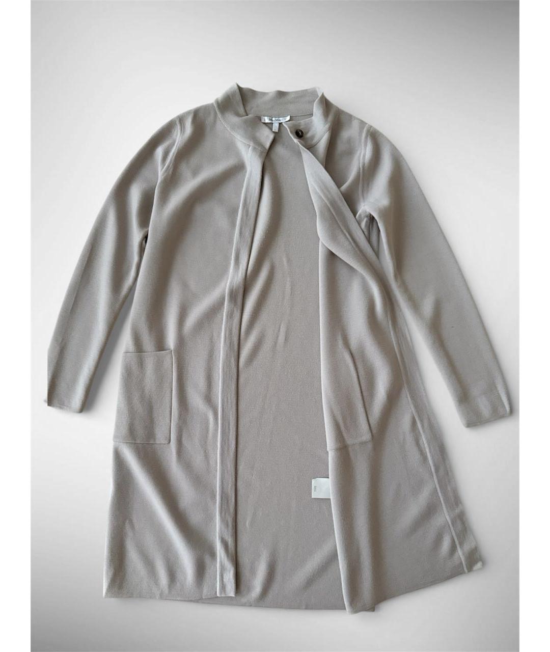 MAX MARA Серый шерстяной кардиган, фото 2