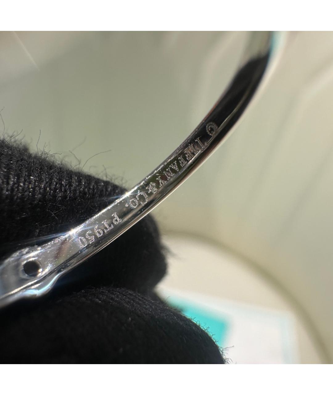 TIFFANY&CO Серебряное платиновое кольцо, фото 8