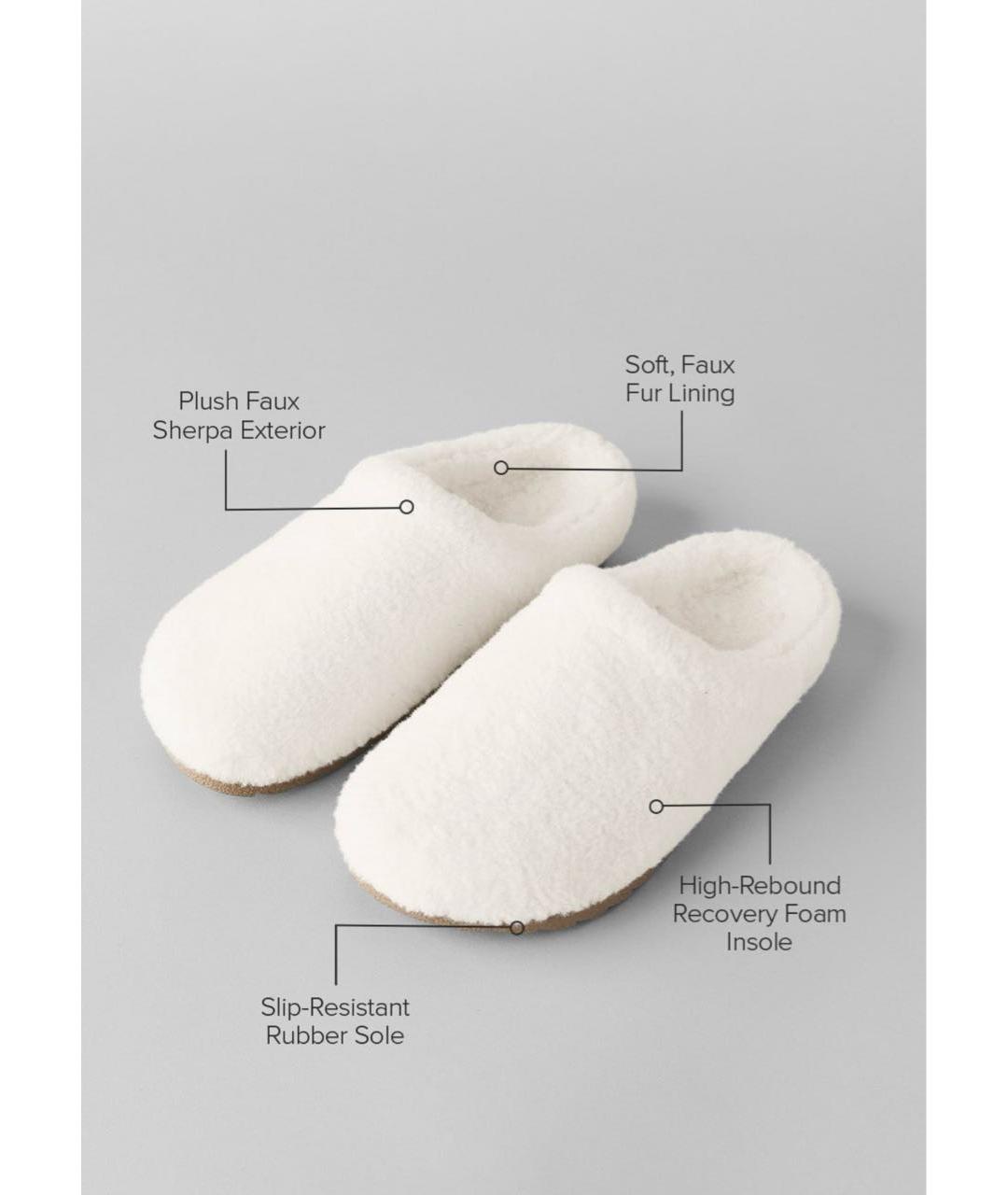 ALO YOGA Белые текстильные шлепанцы, фото 5