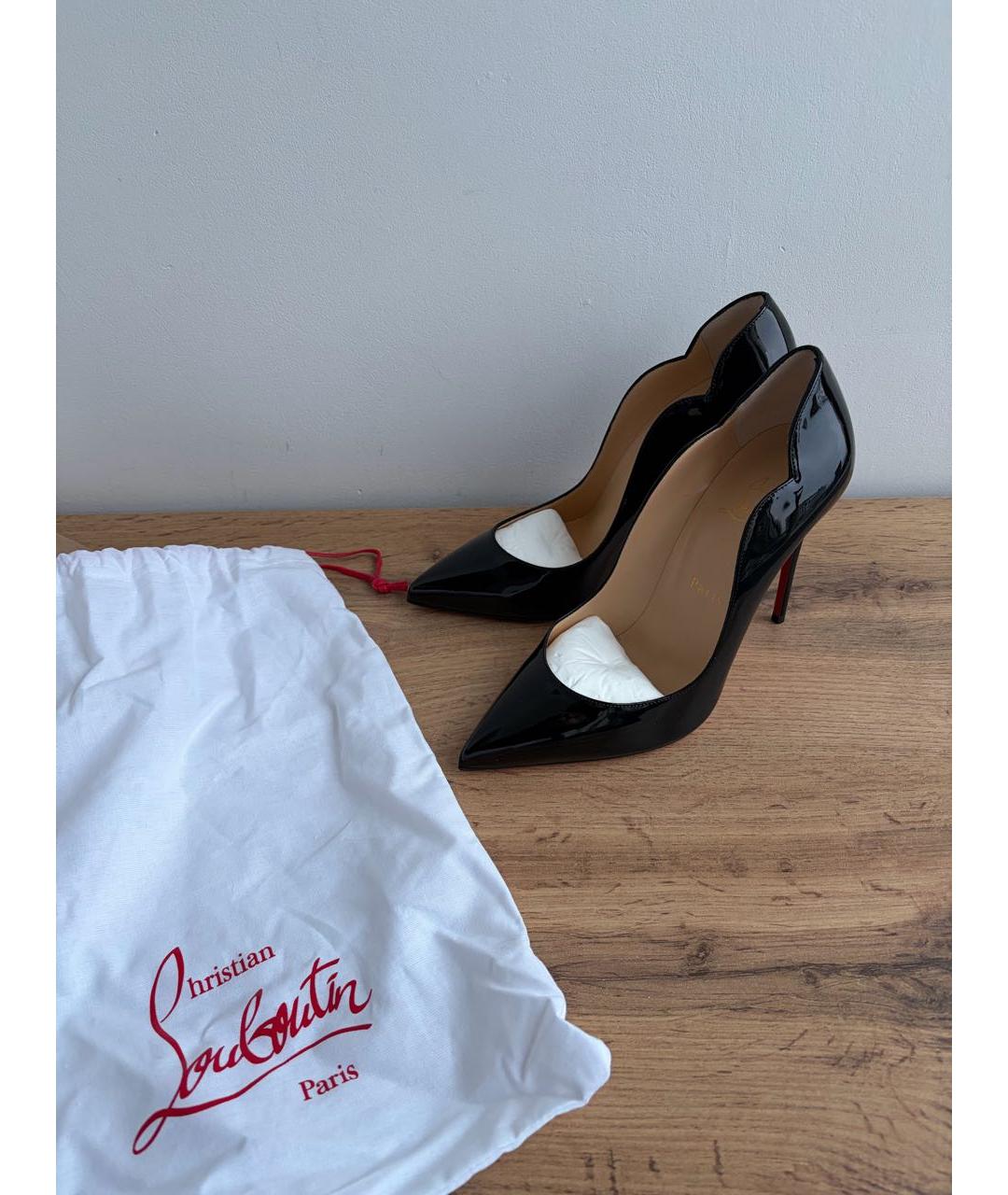 CHRISTIAN LOUBOUTIN Черные туфли из лакированной кожи, фото 8