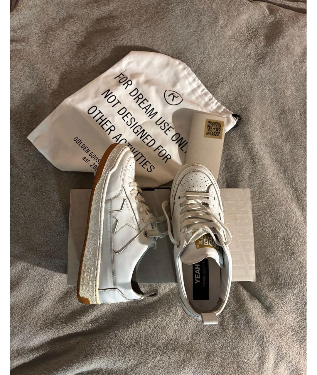 GOLDEN GOOSE DELUXE BRAND Белые кожаные кеды, фото 6