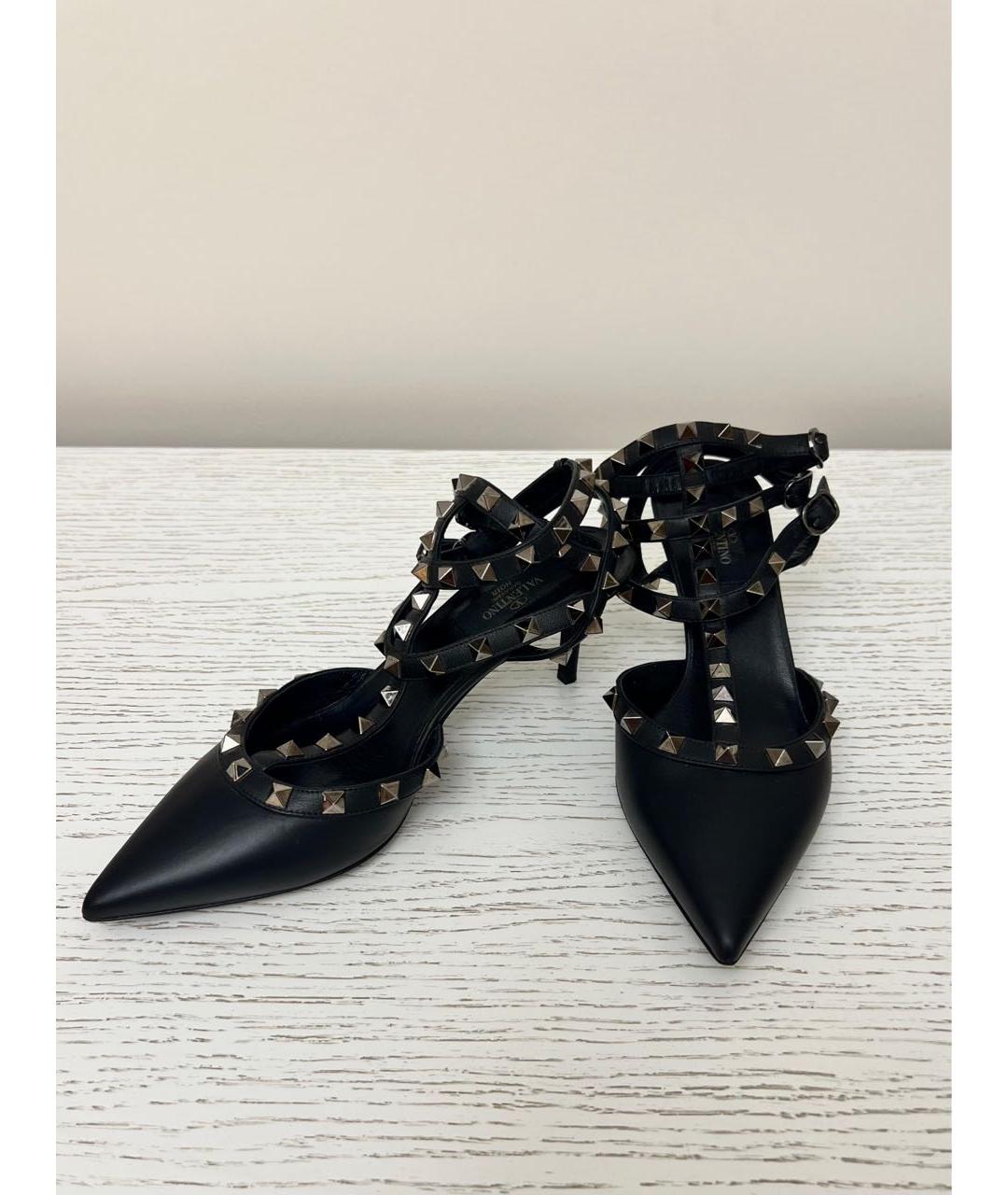 VALENTINO Черные кожаные туфли, фото 4