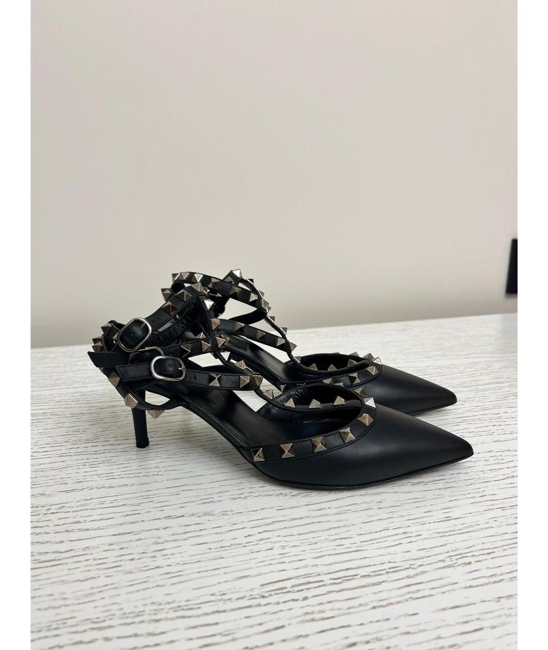 VALENTINO Черные кожаные туфли, фото 7