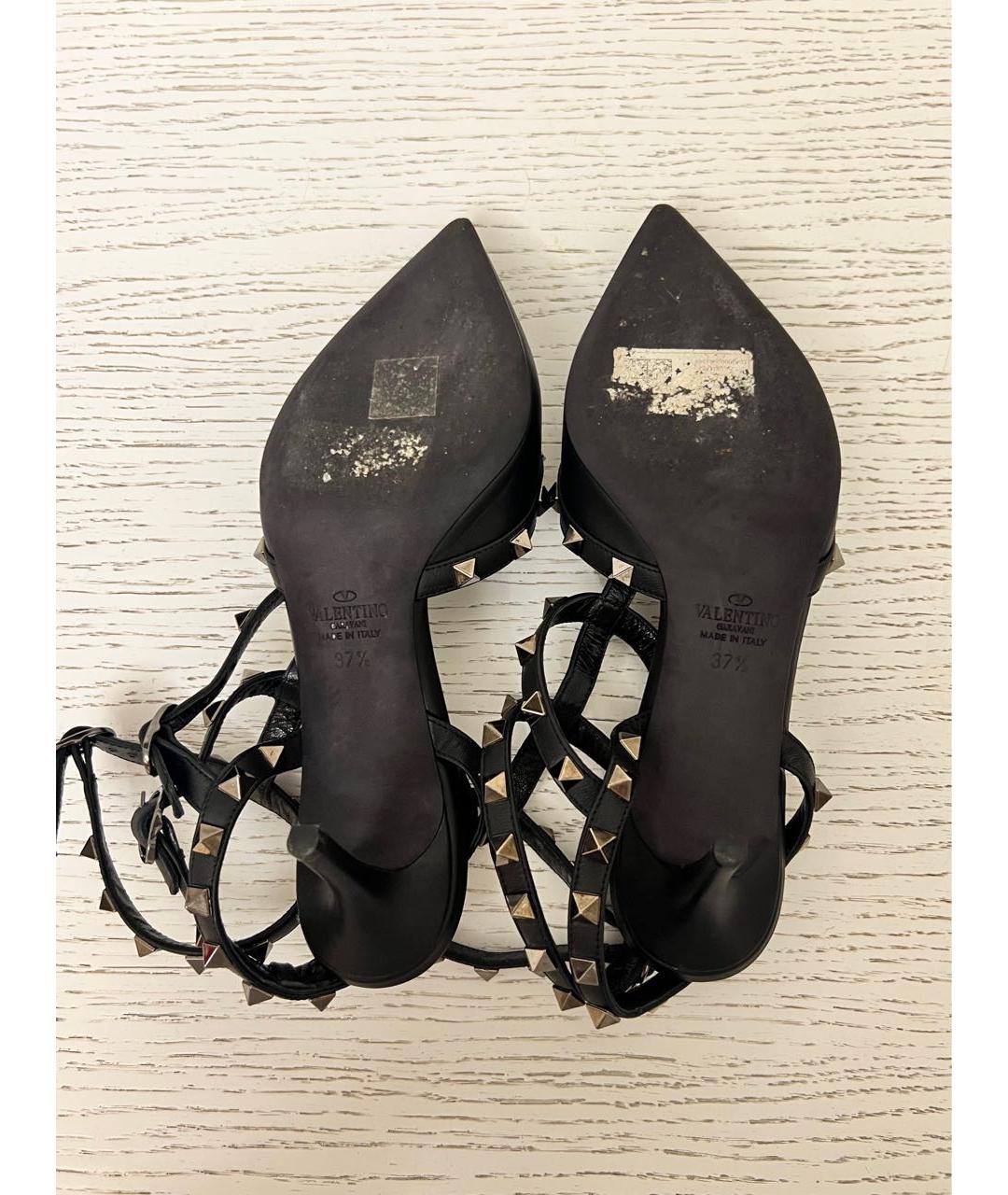 VALENTINO Черные кожаные туфли, фото 5
