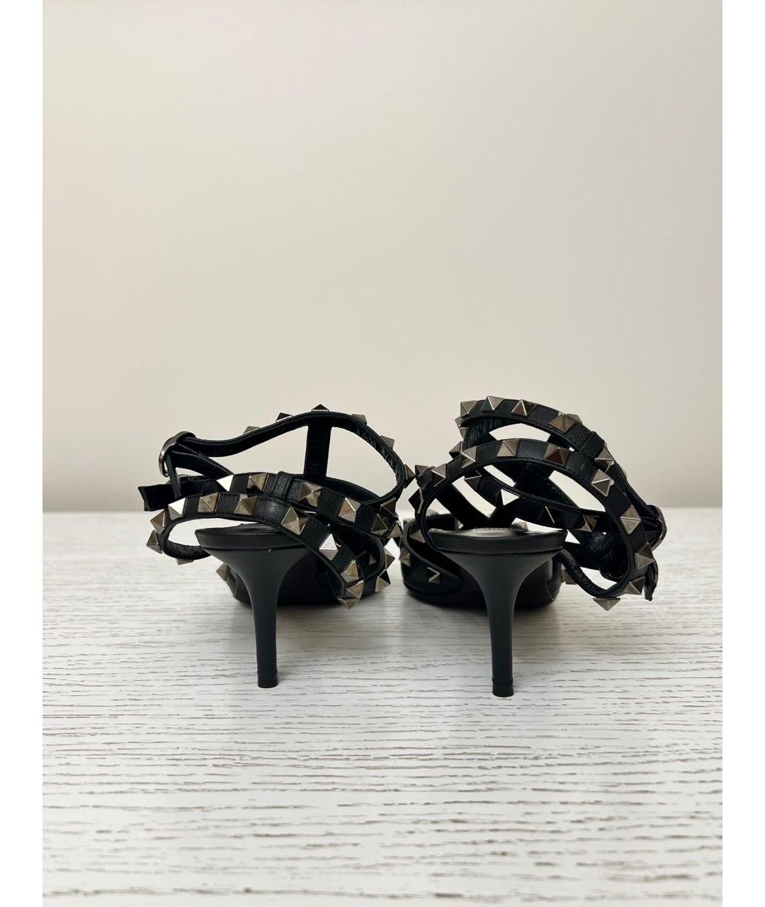 VALENTINO Черные кожаные туфли, фото 3