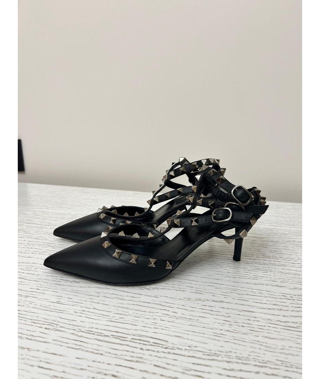 VALENTINO Черные кожаные туфли, фото 6