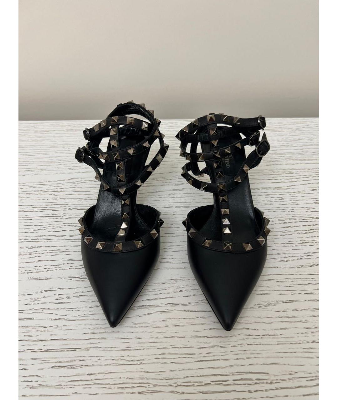 VALENTINO Черные кожаные туфли, фото 2