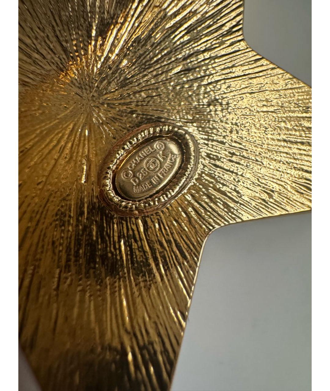 CHANEL Черная металлическая булавка / брошь, фото 3