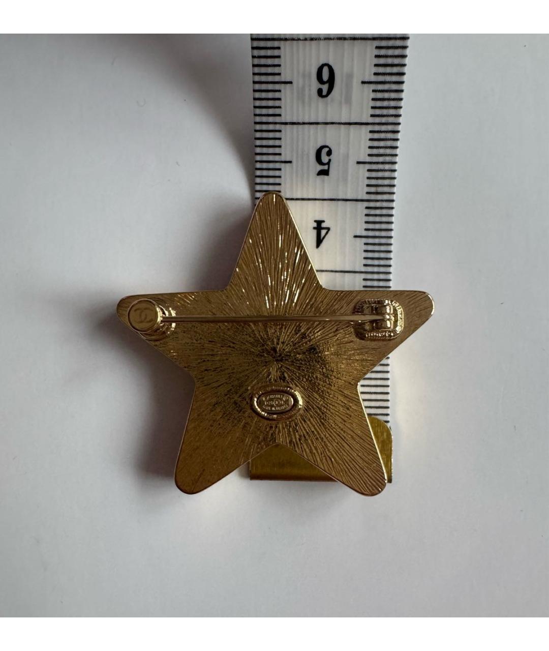 CHANEL Черная металлическая булавка / брошь, фото 4