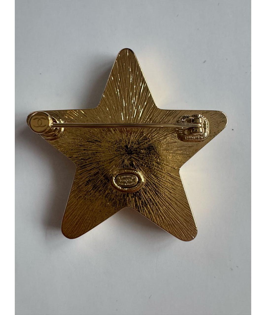 CHANEL Черная металлическая булавка / брошь, фото 2