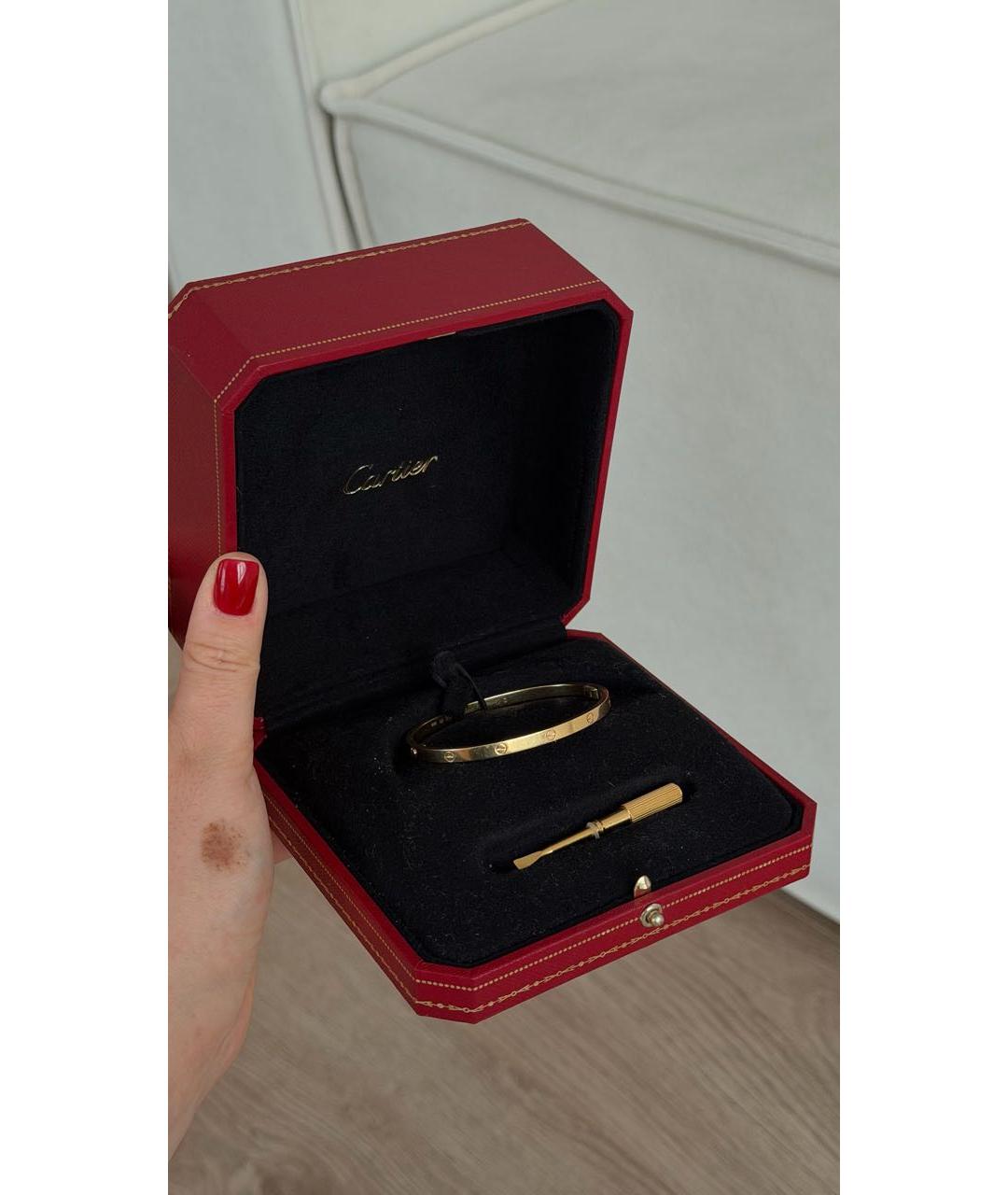 CARTIER Желтый браслет из желтого золота, фото 7