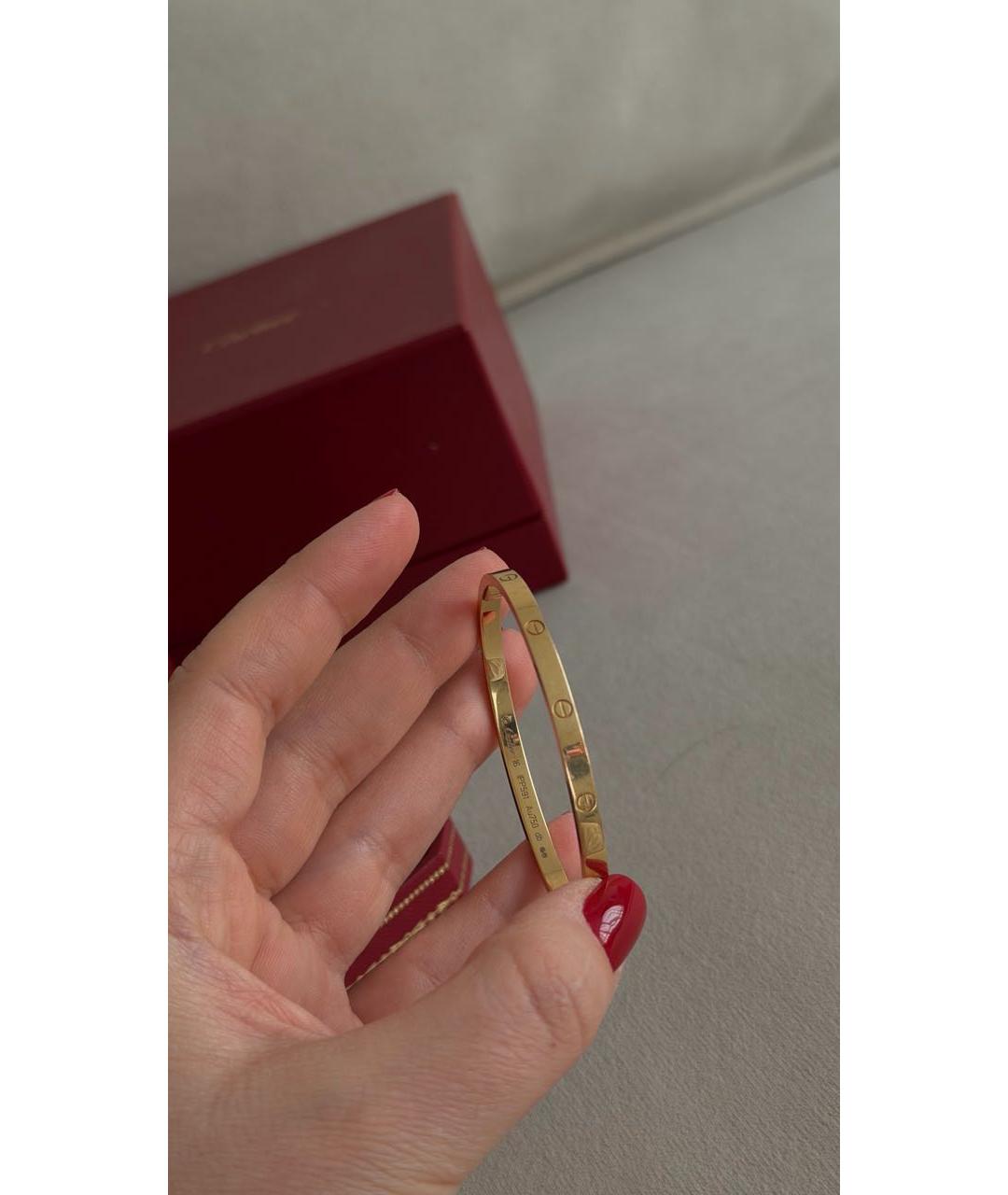 CARTIER Желтый браслет из желтого золота, фото 8