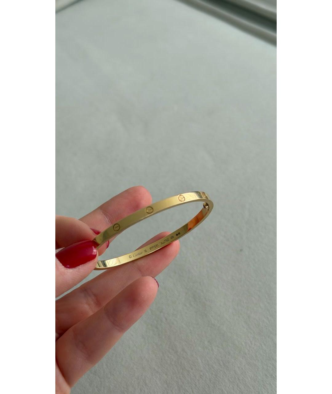 CARTIER Желтый браслет из желтого золота, фото 4