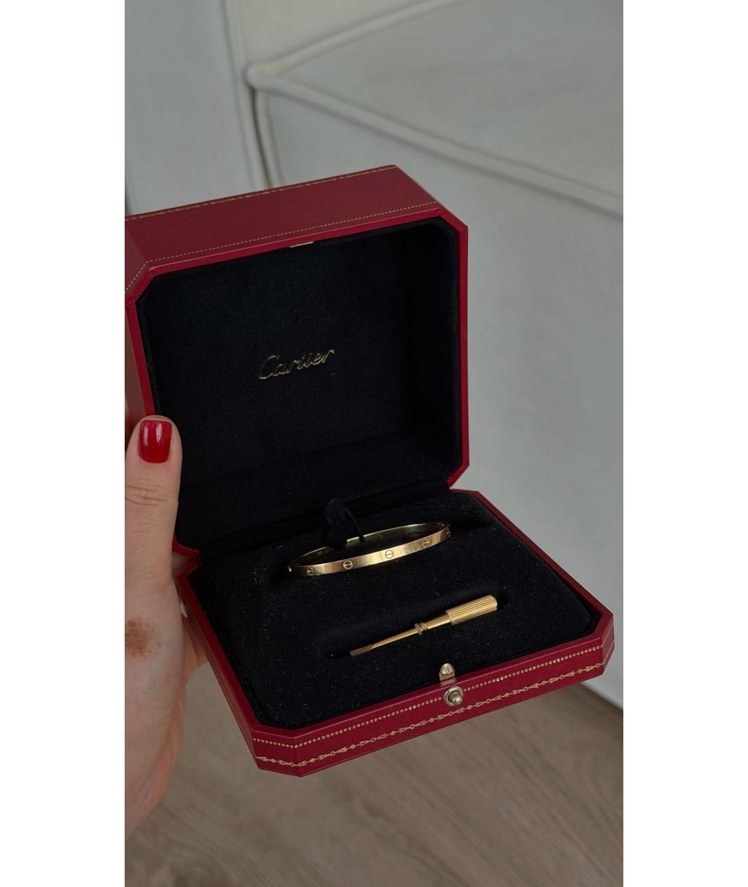 CARTIER Желтый браслет из желтого золота, фото 9