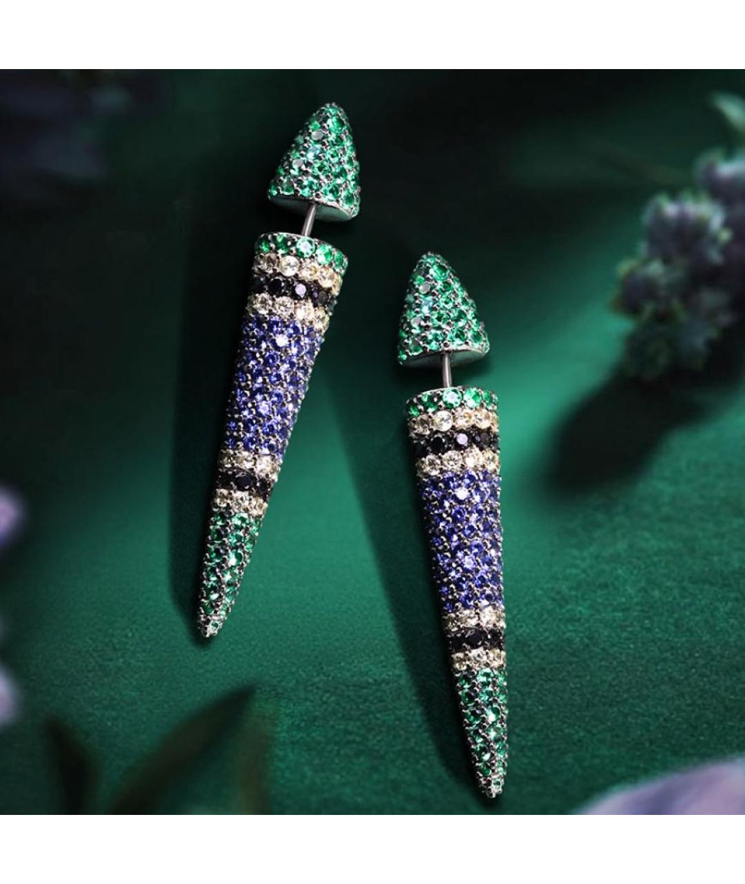 APM Monaco Зеленые серьги, фото 2