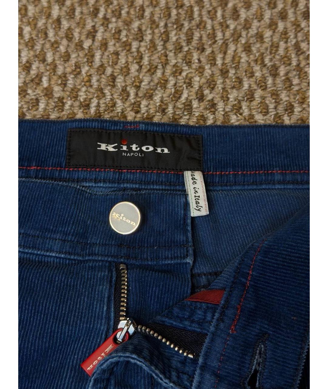 KITON Синие джинсы, фото 5