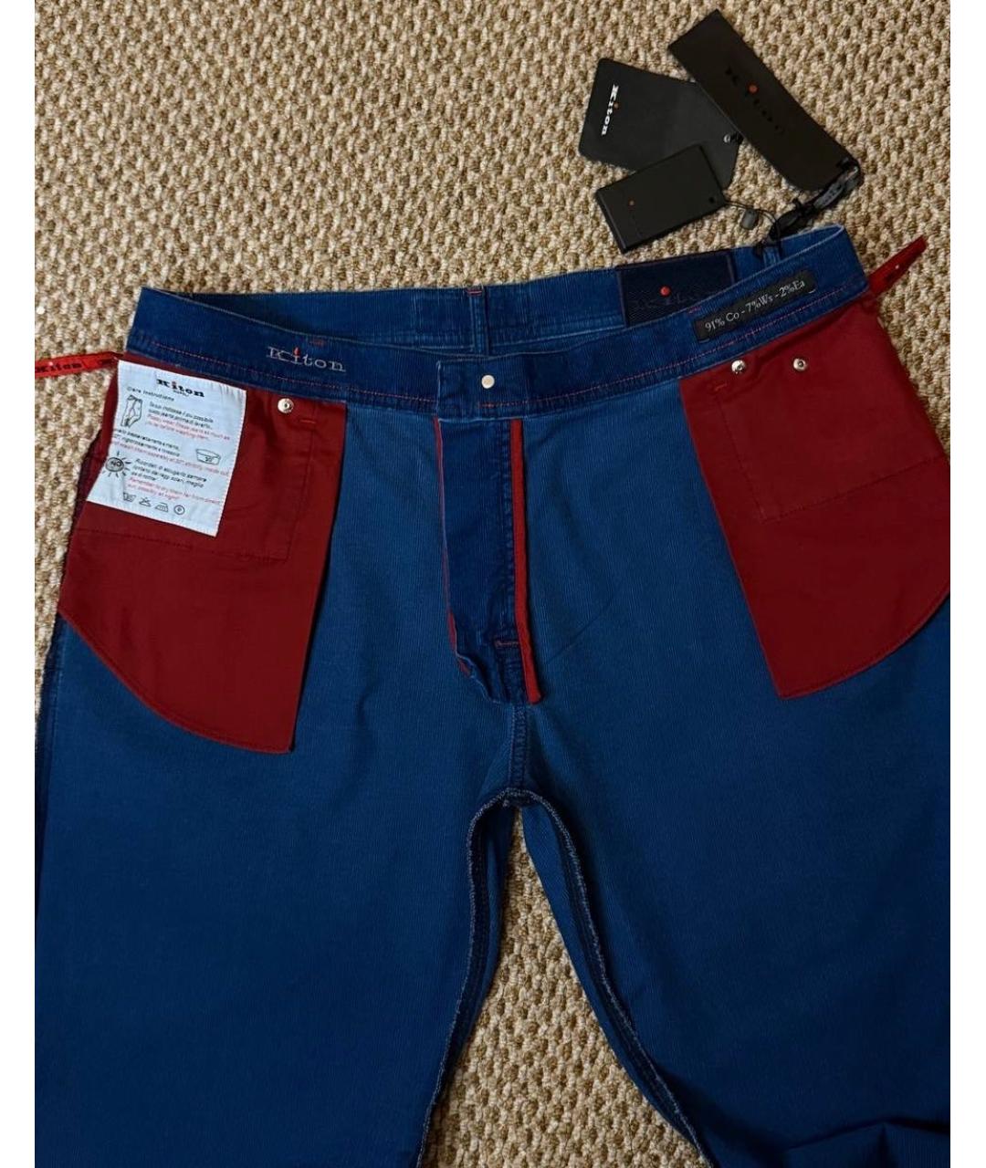 KITON Синие джинсы, фото 6