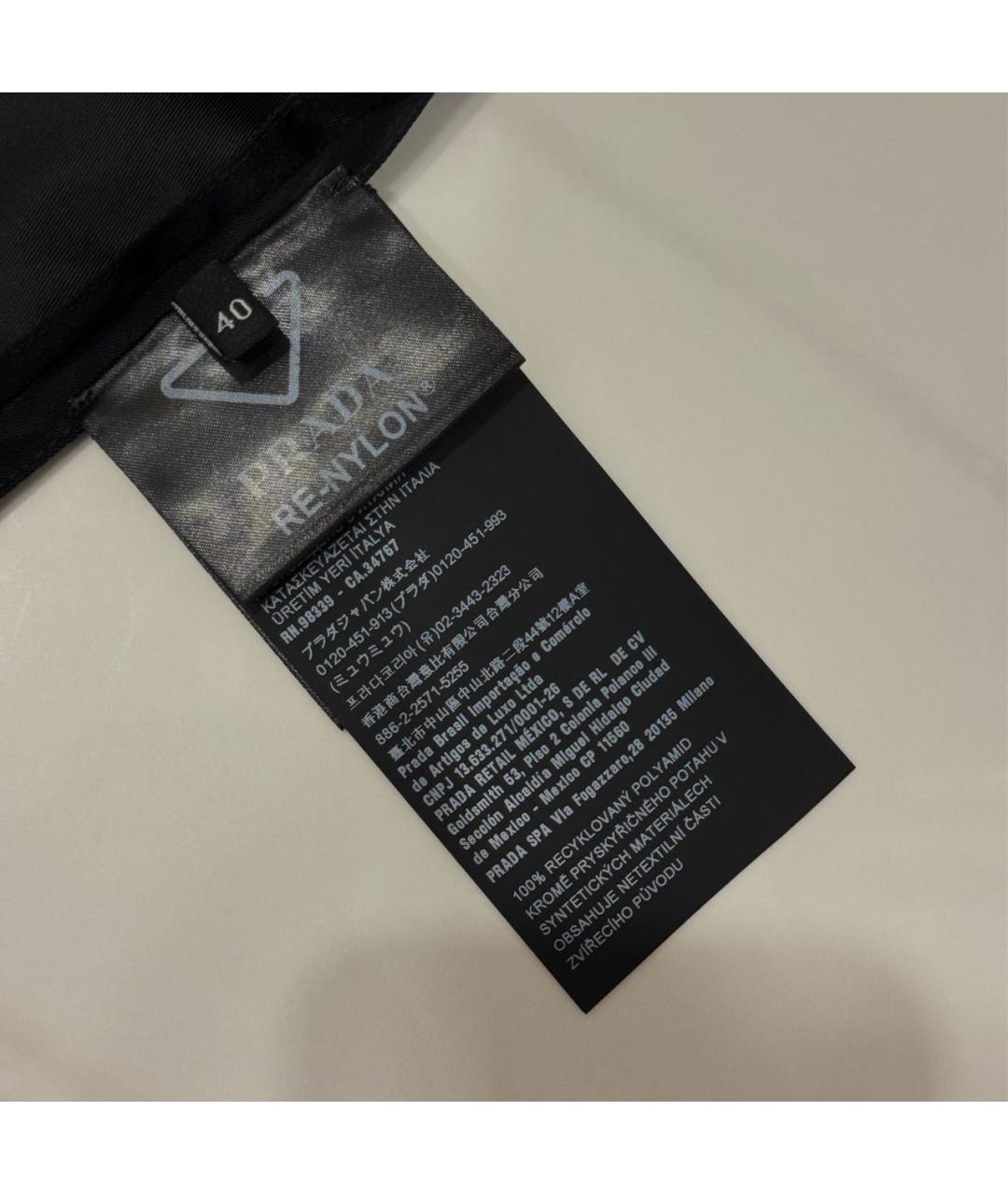 PRADA Черное полиэстеровое повседневное платье, фото 4