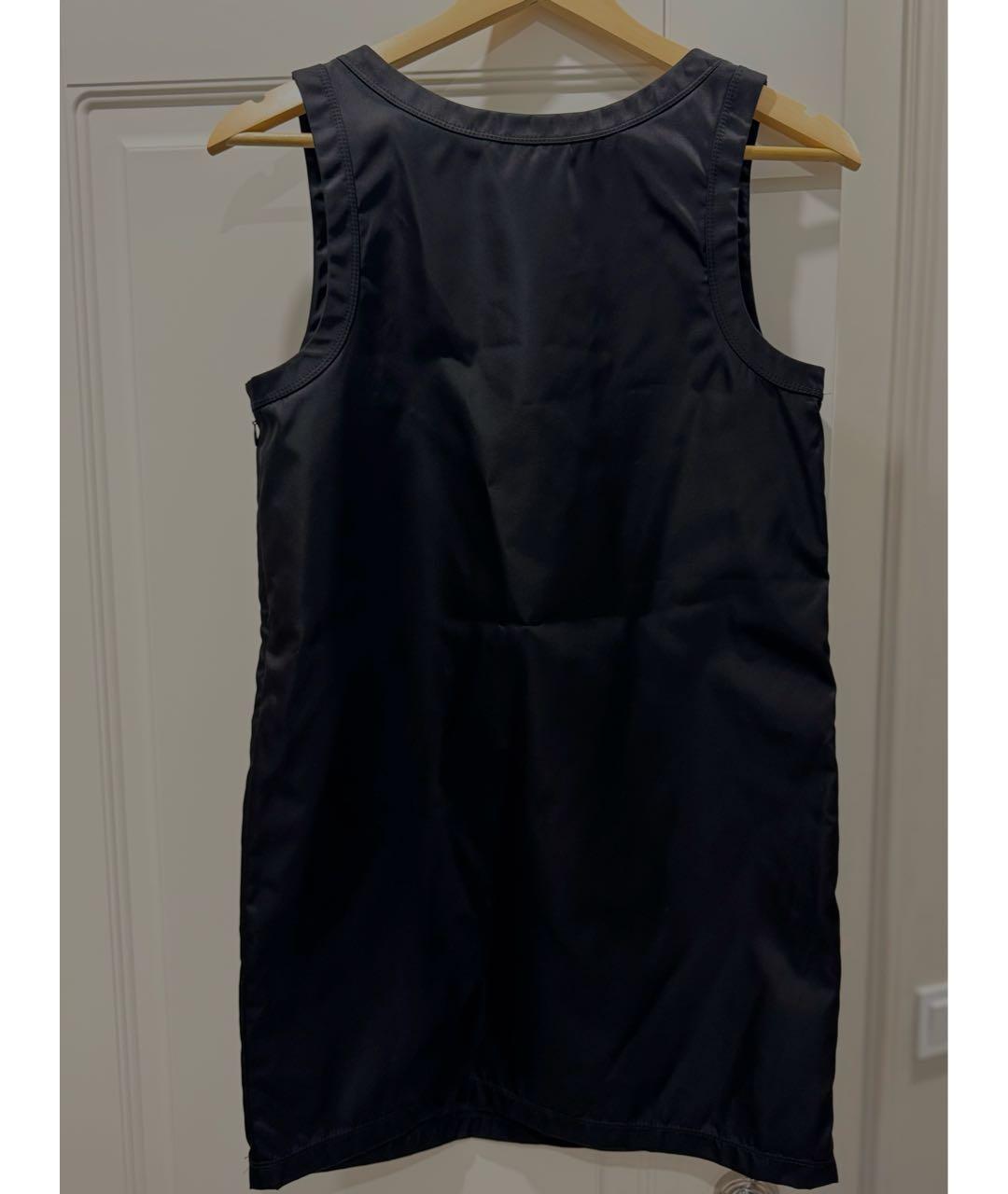 PRADA Черное полиэстеровое повседневное платье, фото 2