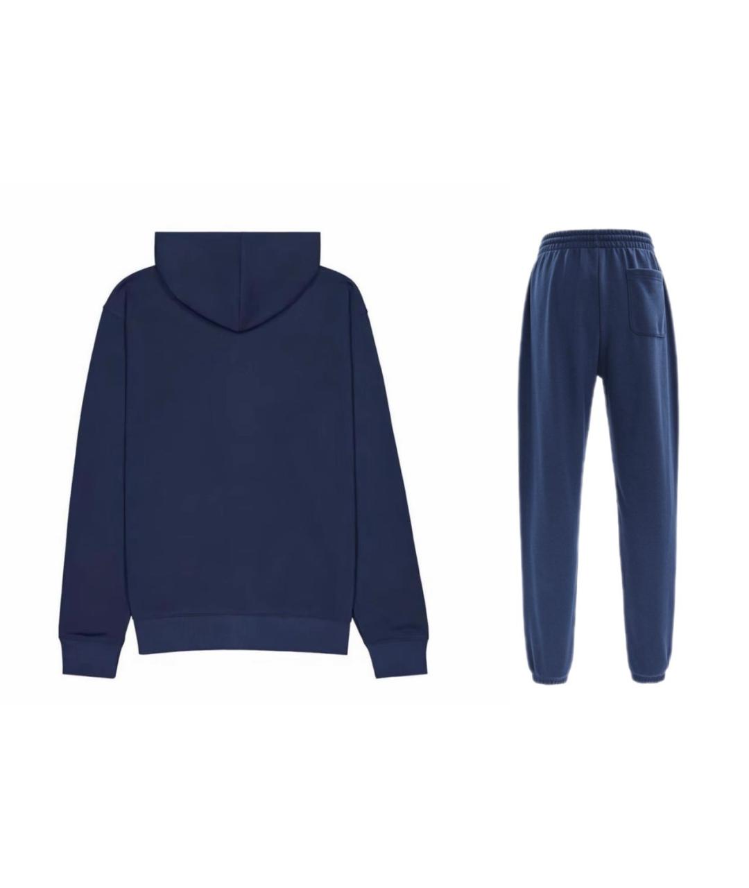 NEW BALANCE Темно-синий хлопко-эластановый спортивный костюм, фото 2