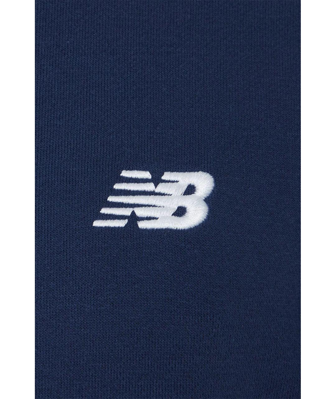 NEW BALANCE Темно-синий хлопко-эластановый спортивный костюм, фото 4