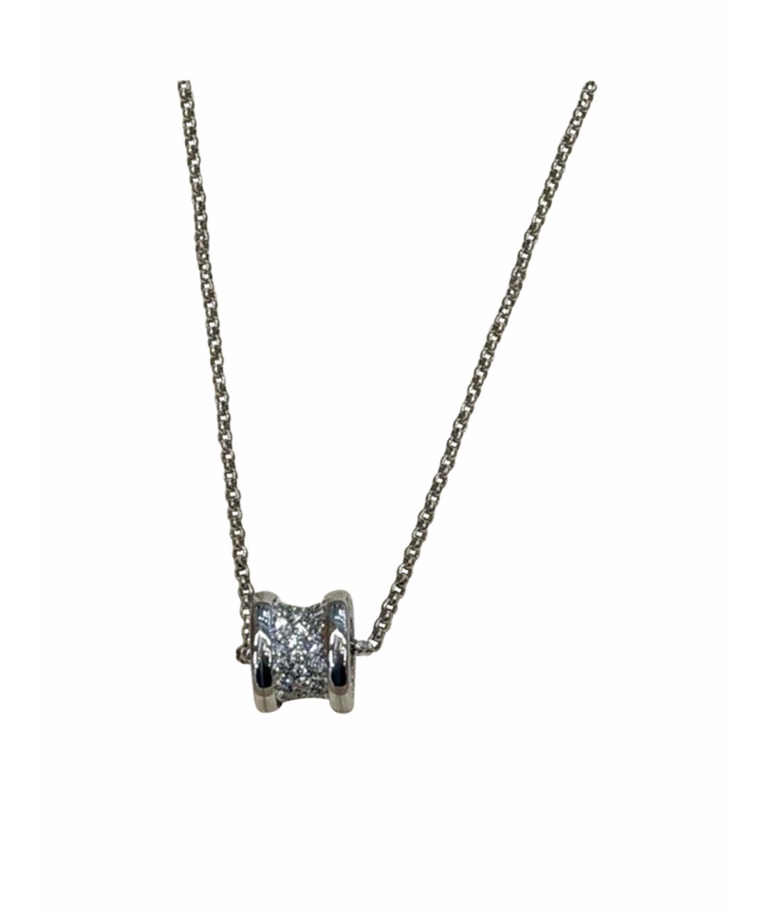 BVLGARI Серебряное колье из белого золота, фото 1