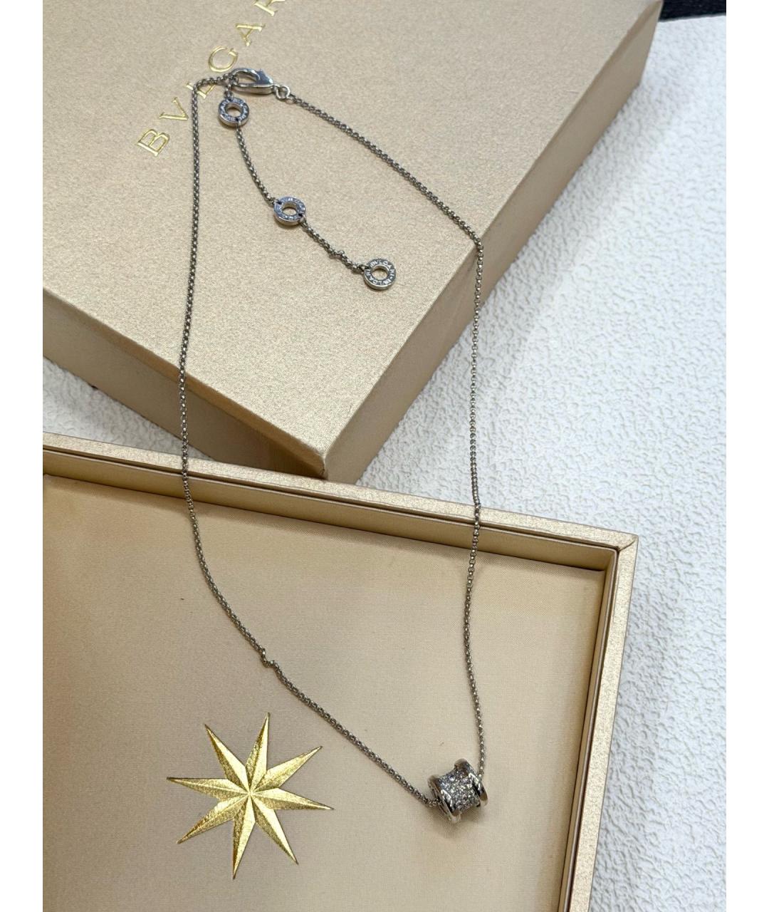 BVLGARI Серебряное колье из белого золота, фото 3
