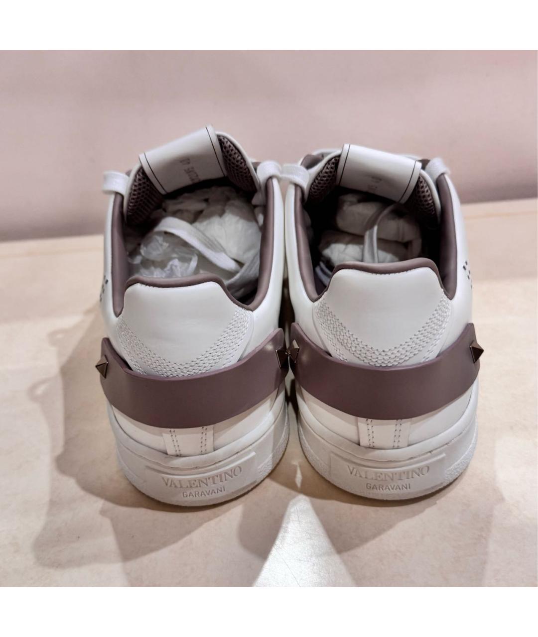 VALENTINO Белые кожаные кроссовки, фото 3