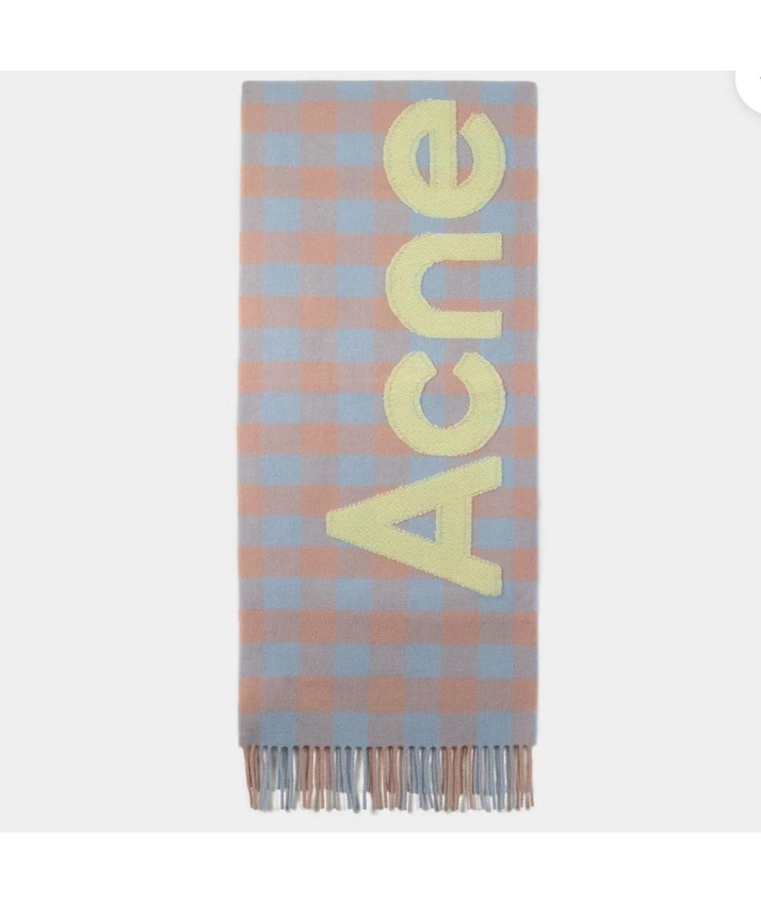 ACNE STUDIOS Мульти шерстяной шарф, фото 6