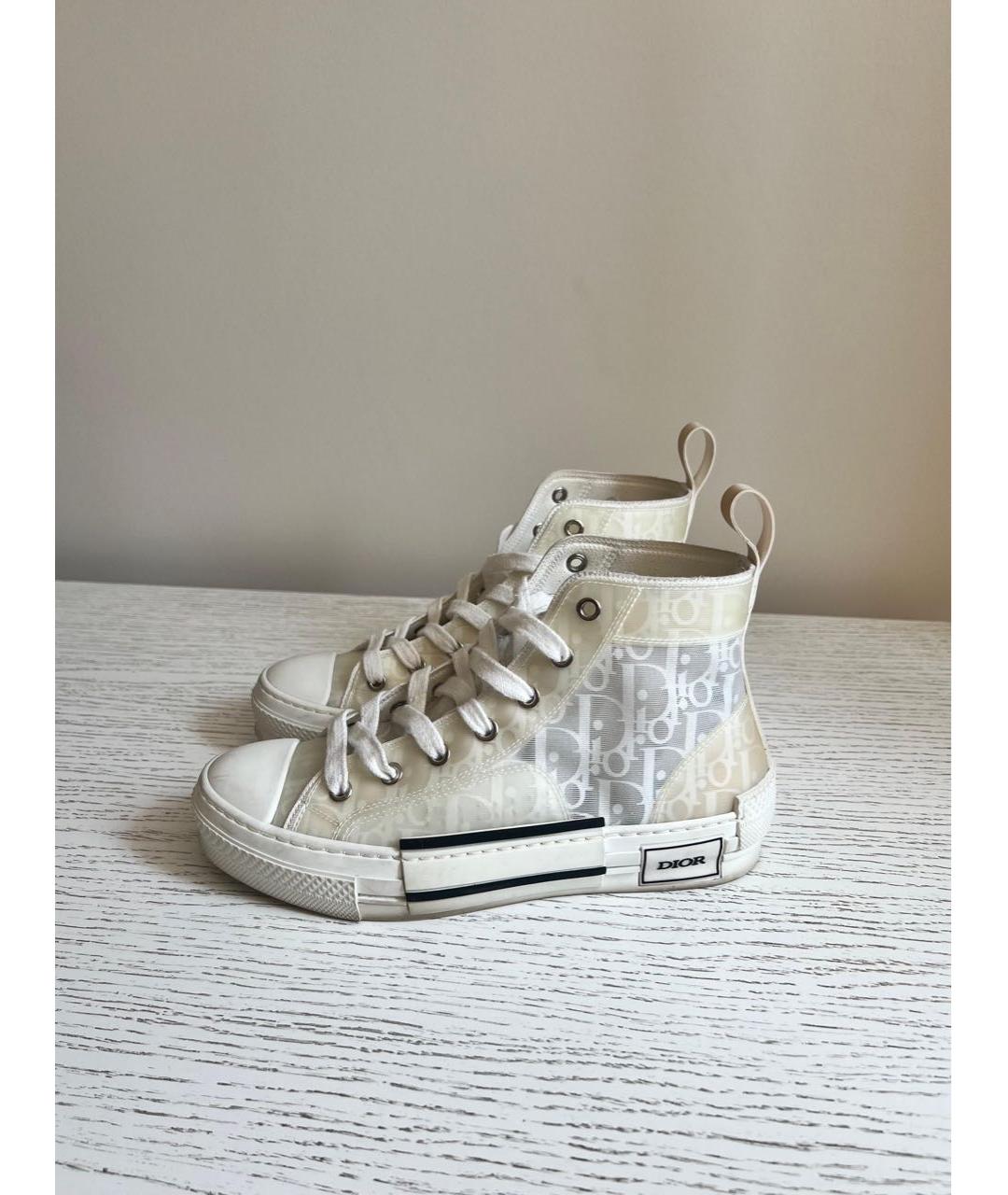 CHRISTIAN DIOR Бежевые кеды, фото 7