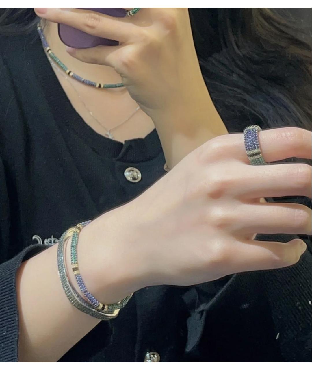 APM Monaco Зеленый металлический браслет, фото 5