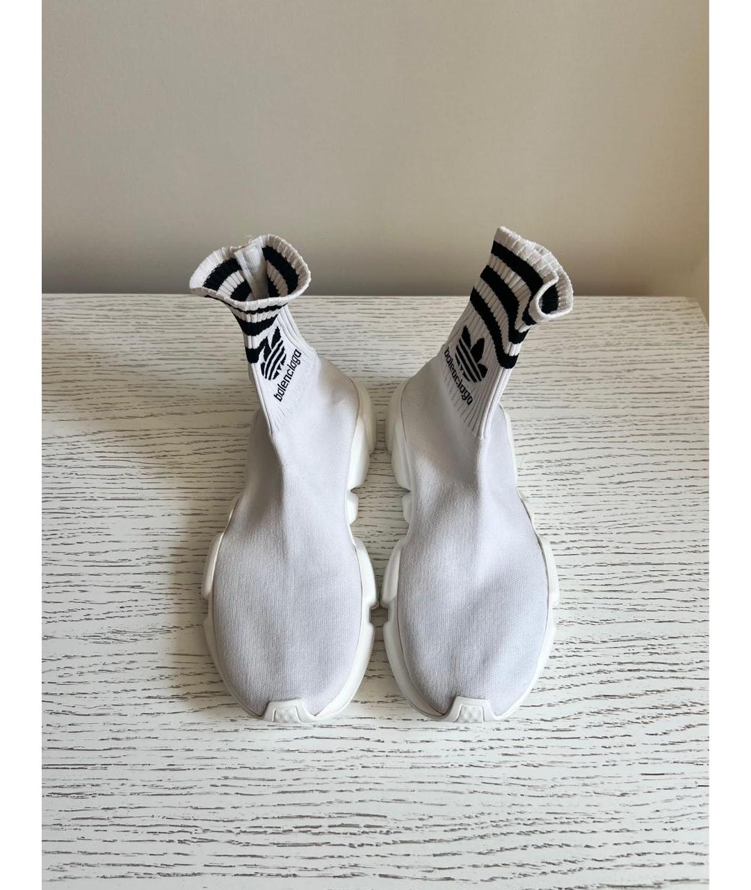 BALENCIAGA Белые текстильные кроссовки, фото 2