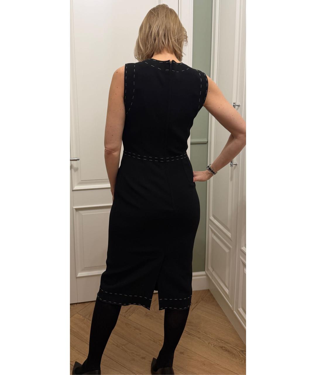 DOLCE&GABBANA Черное вискозное повседневное платье, фото 2