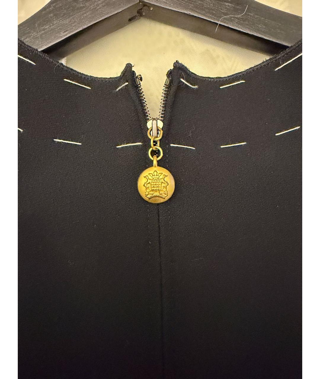 DOLCE&GABBANA Черное вискозное повседневное платье, фото 5