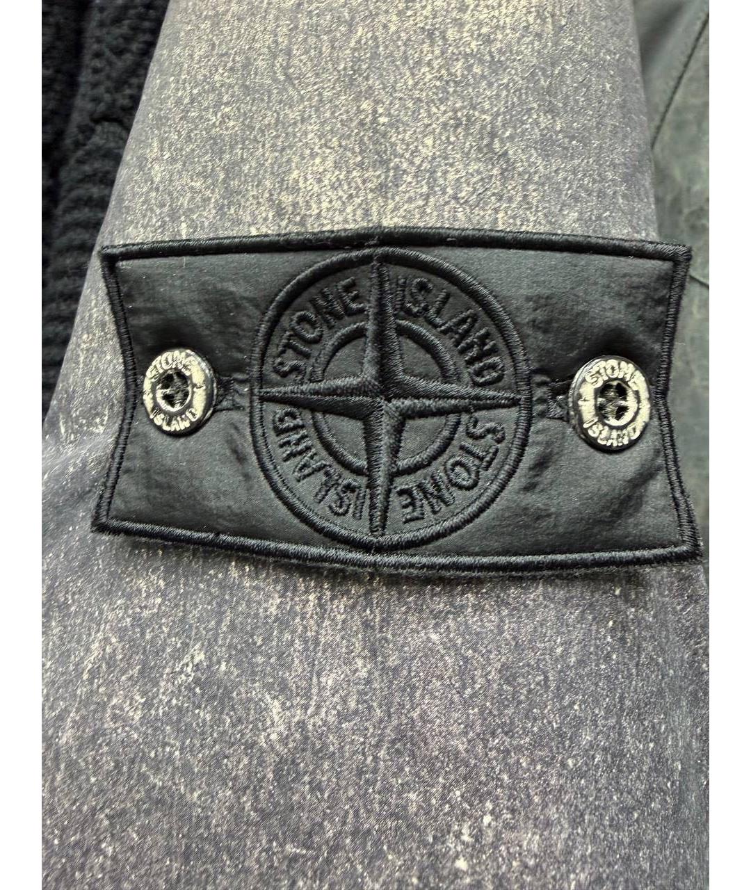 STONE ISLAND Коричневый полиэстеровый пуховик, фото 7