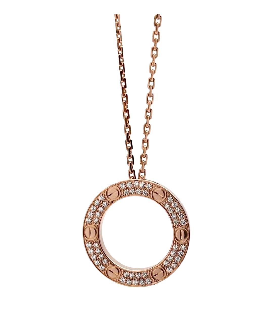 CARTIER Золотая подвеска из розового золота, фото 1