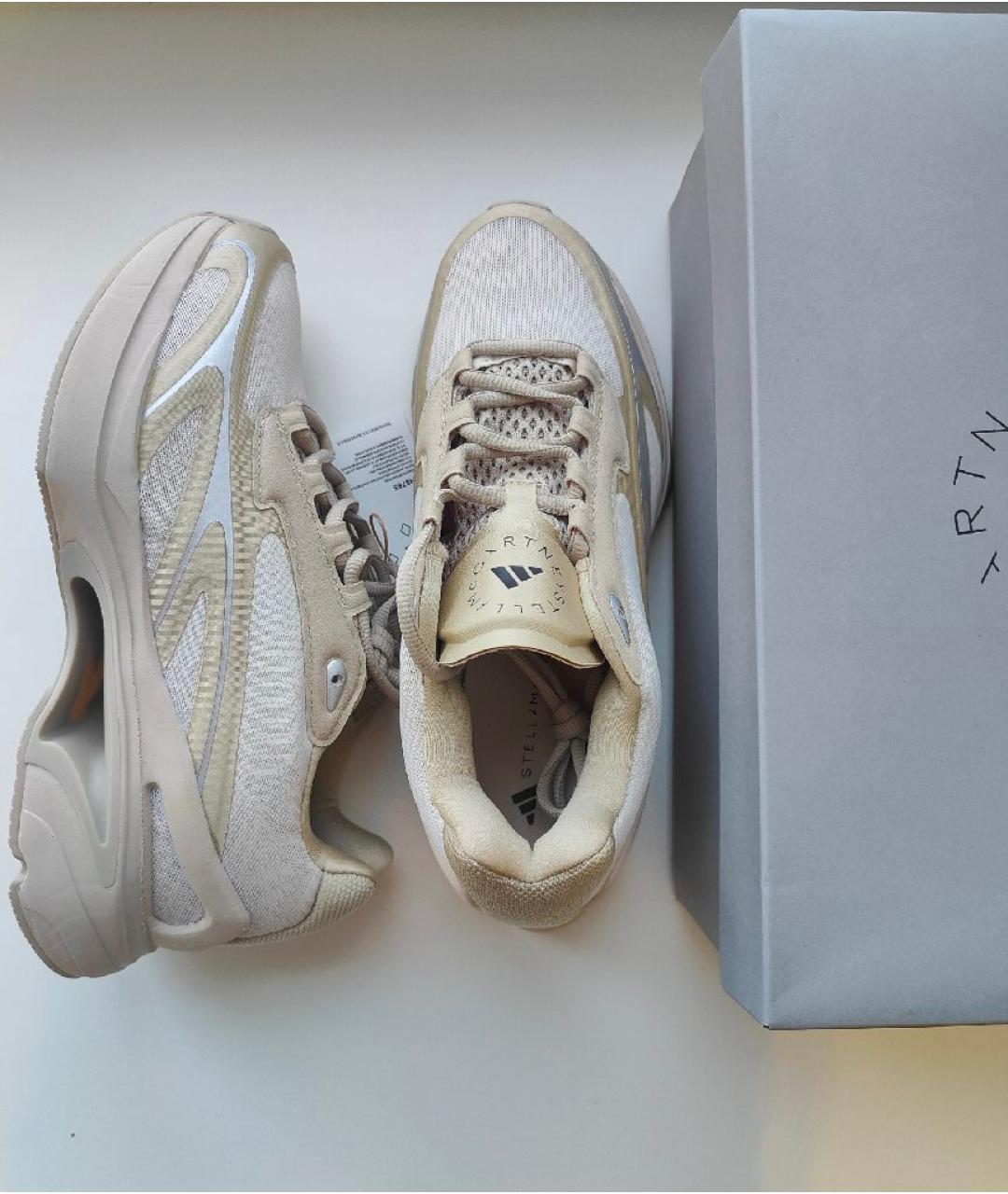 ADIDAS BY STELLA MCCARTNEY Бежевые текстильные кроссовки, фото 9