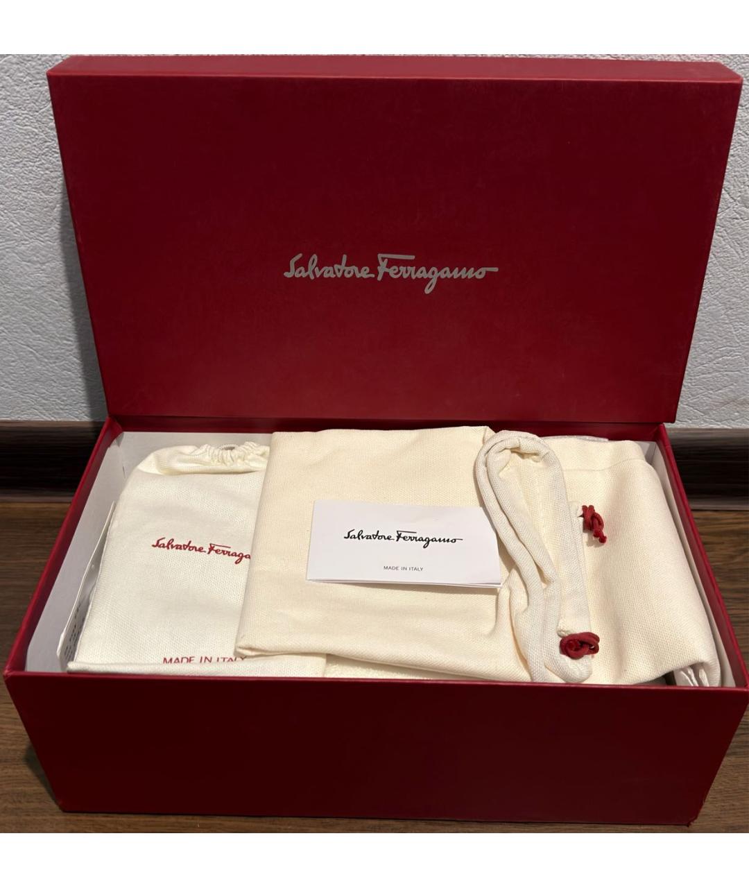 FERRAGAMO Белые текстильные кеды, фото 5