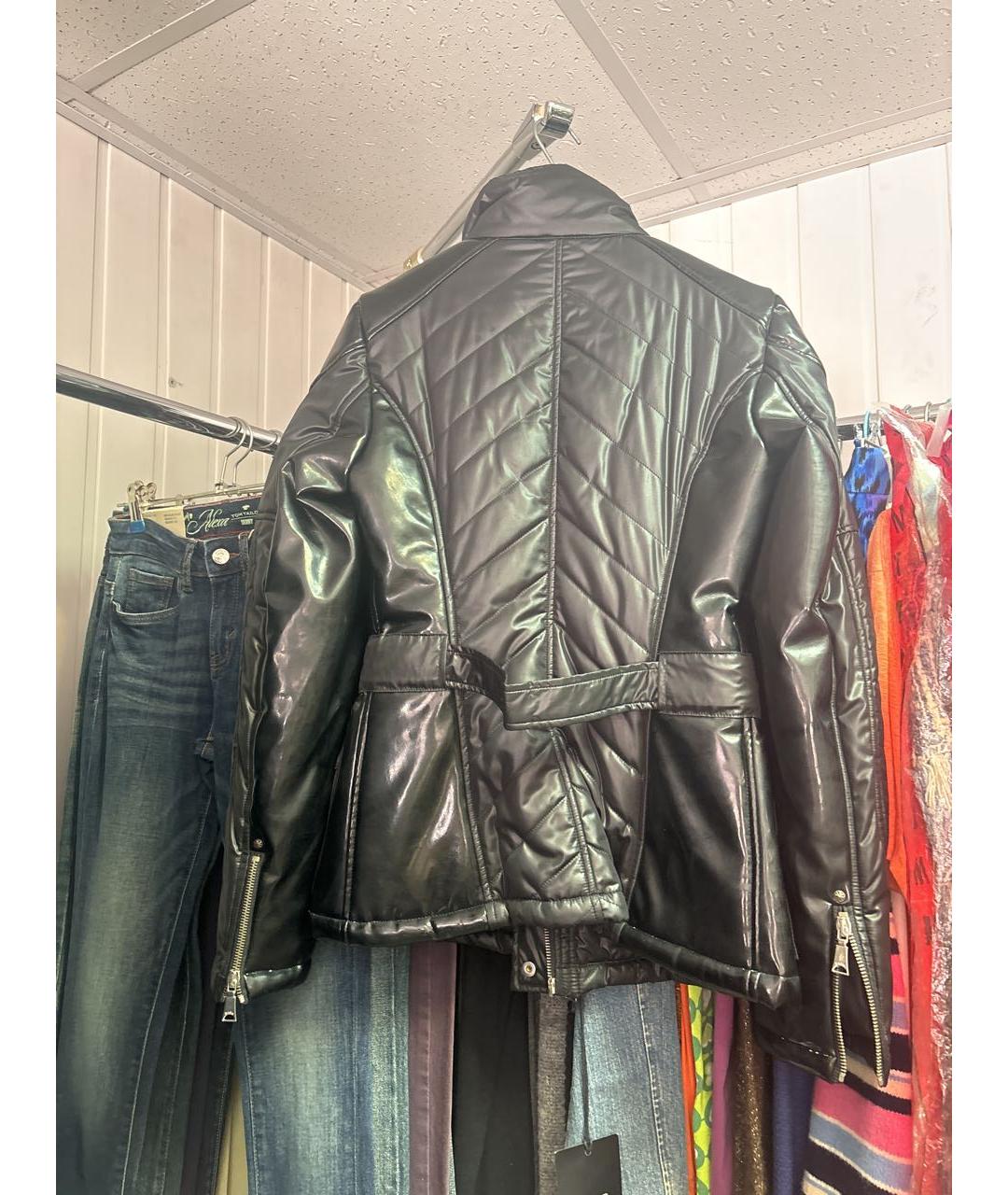 JOHN RICHMOND Черная полиэстеровая куртка, фото 4