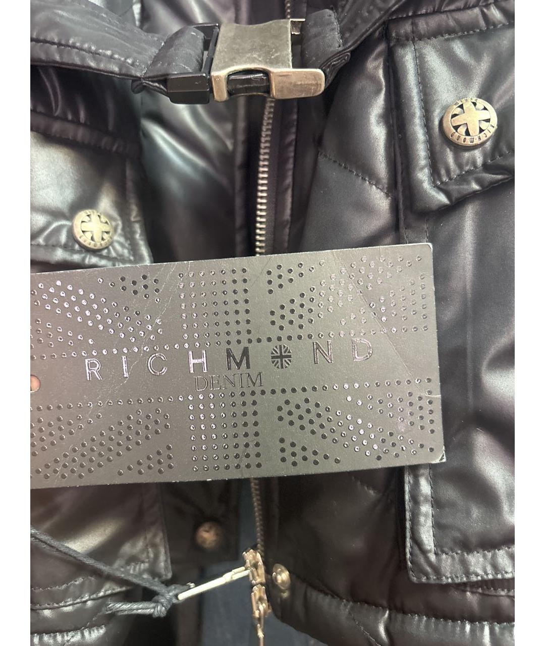 JOHN RICHMOND Черная полиэстеровая куртка, фото 3