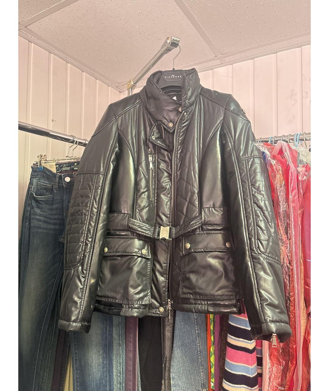 JOHN RICHMOND Черная полиэстеровая куртка, фото 5