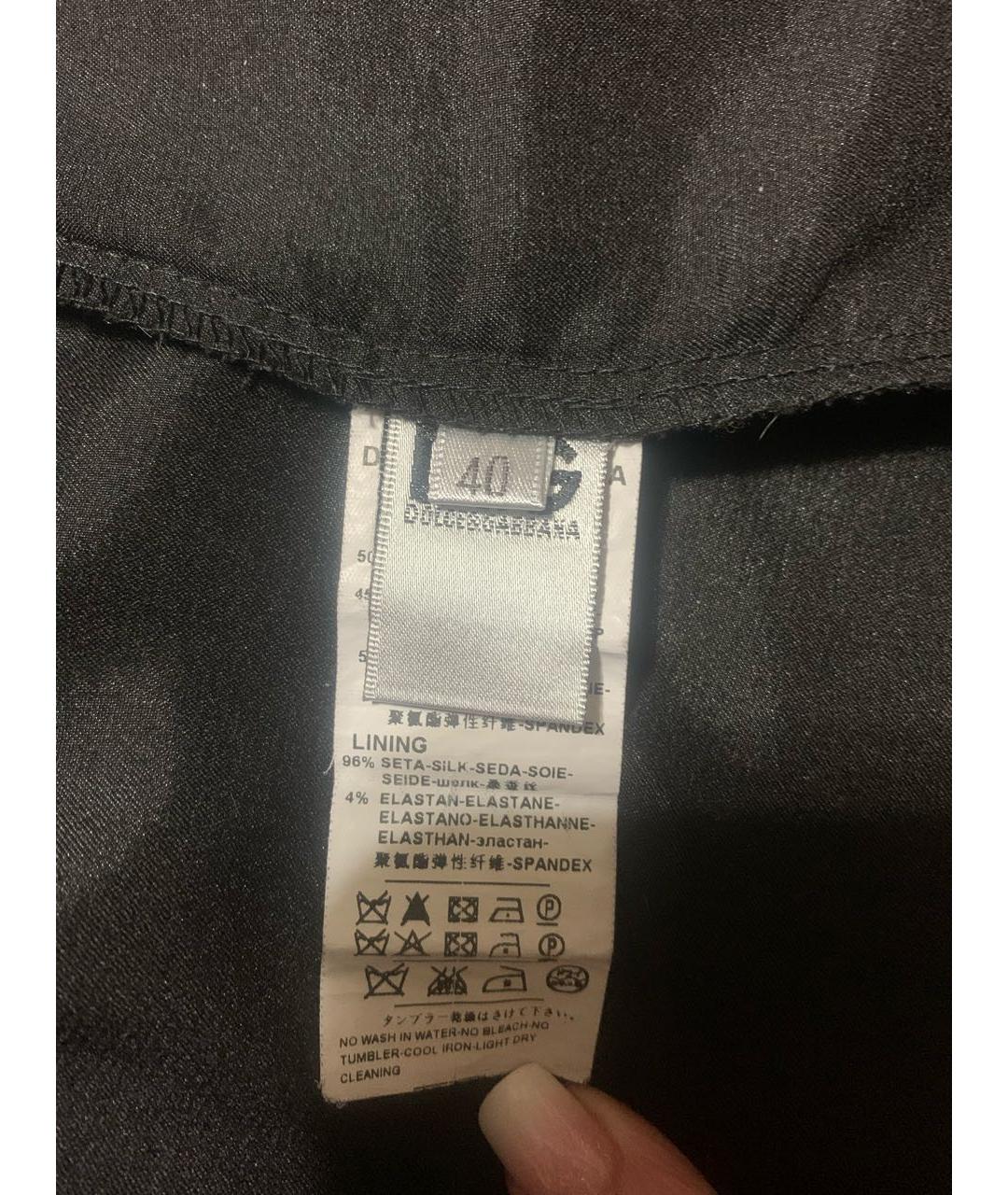 DOLCE&GABBANA Черное кружевное вечернее платье, фото 8