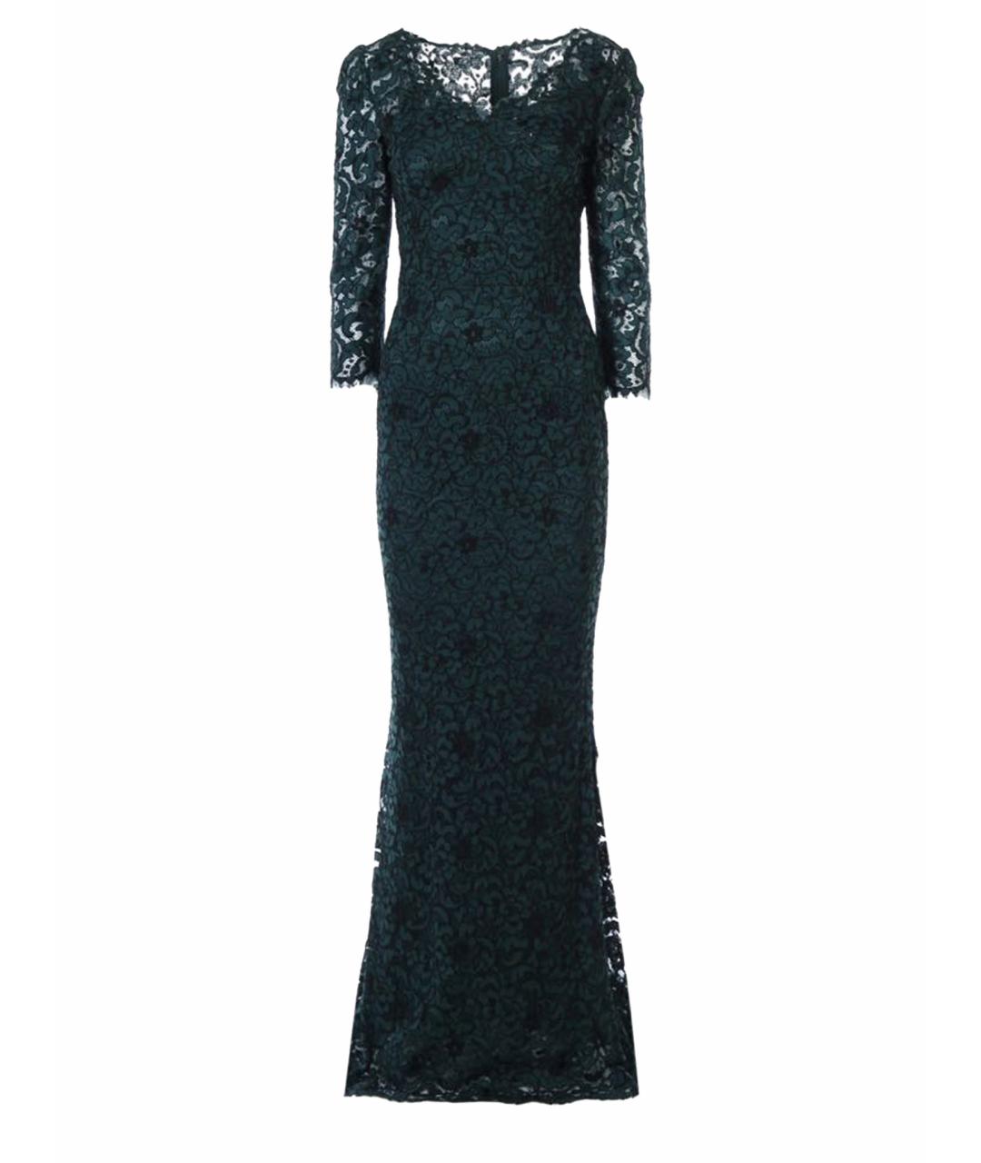 DOLCE&GABBANA Черное кружевное вечернее платье, фото 1