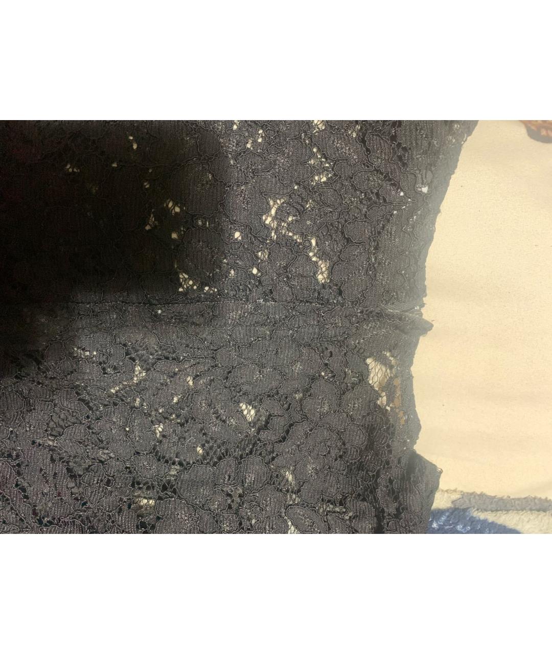 DOLCE&GABBANA Черное кружевное вечернее платье, фото 4