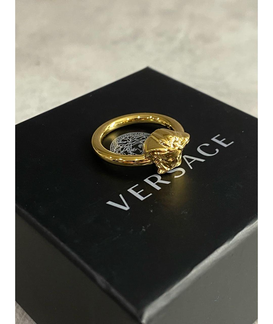 VERSACE Золотое металлическое кольцо, фото 4