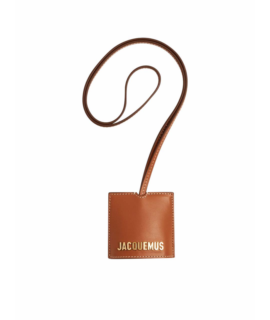 JACQUEMUS Коричневый брелок, фото 9