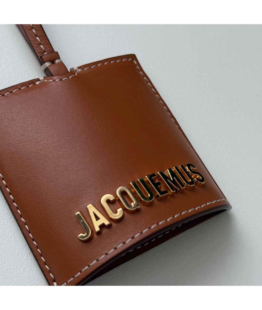 JACQUEMUS Коричневый брелок, фото 7